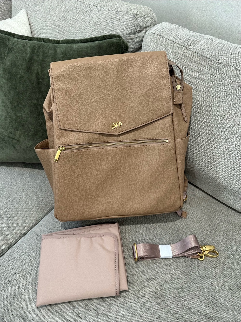 NWOT Freshly Picked Diaper Bag, Vegan Leather